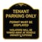Signmission Tenant Parking Only Display Permit Violators Towed at Owner Expense, Black & Gold, BG-1818-22826 A-DES-BG-1818-22826 - alternate 1